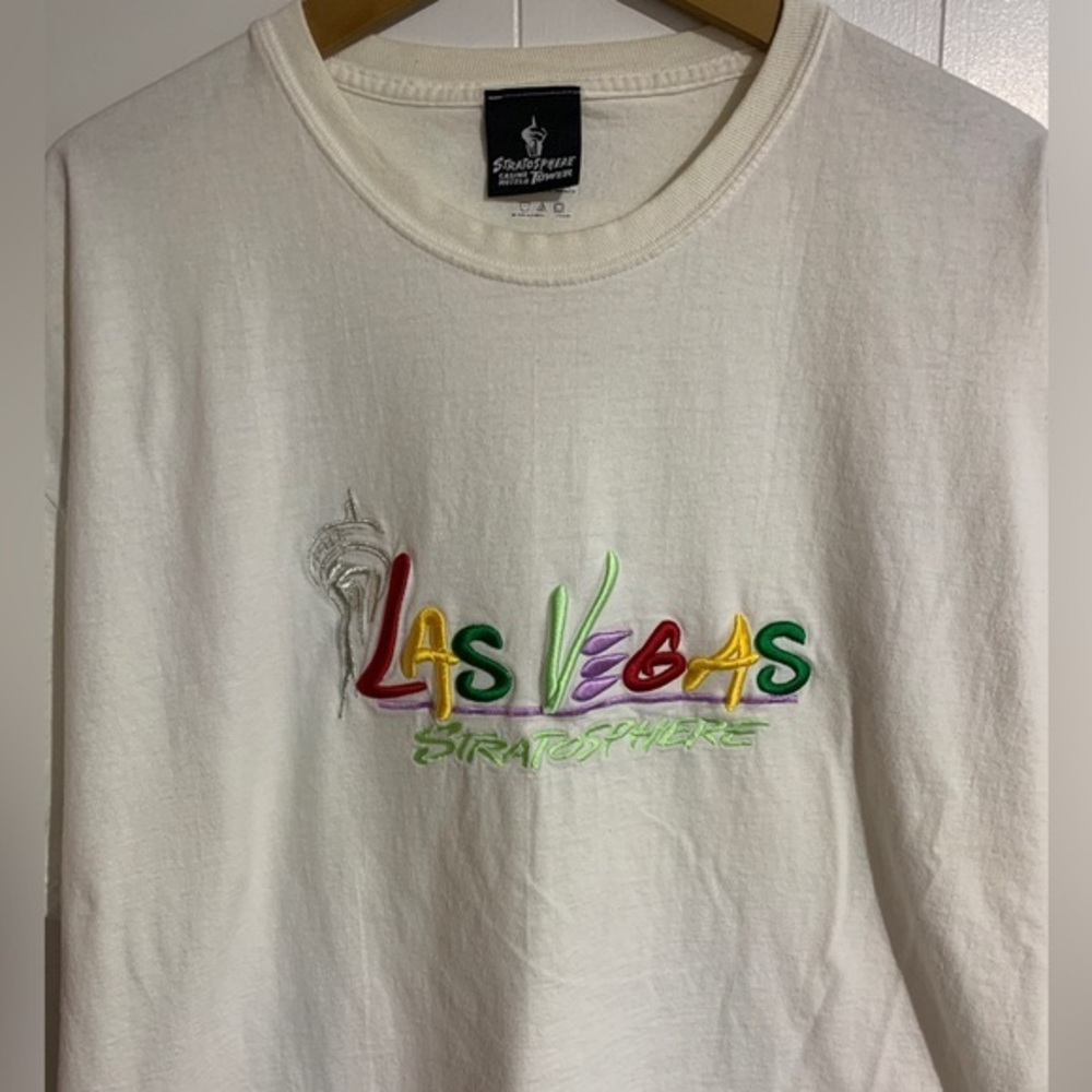 Las Vegas Stratosphere Tower Embroidered T-shirt